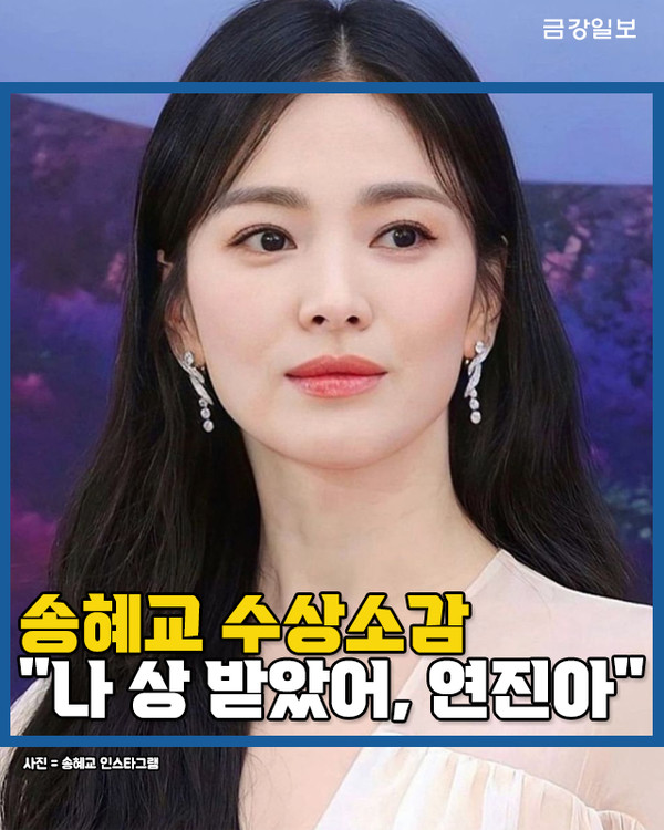 [카드뉴스] 송혜교 수상소감 나 상 받았어 연진아