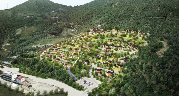 단양군은 단성면 외중방리 일원에 테마거주단지인 ‘별다른 동화마을’ 사업을 조성한다. 단양군 제공