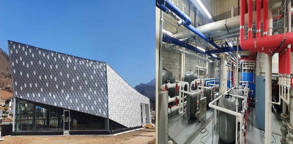 조성 중인 단양군 민물고기 우량종자 생산시설. 올해부터 본격 운영된다. 단양군 제공