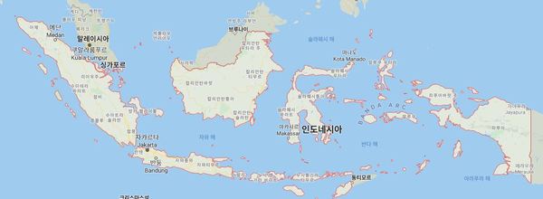 인도네시아 지도