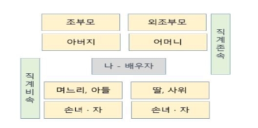 직계가족의 범위 /사진=질병관리청