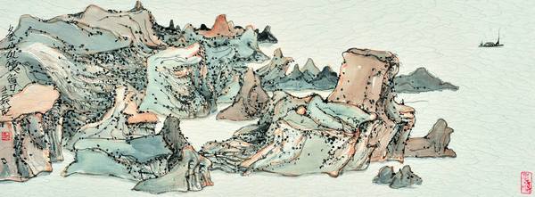 난징 작가 朱道平의 작품 ‘五六島’