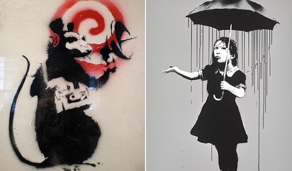 '레이더 쥐'(Rader Rat)와 '우산을 든 소녀'(Girl with Umbrella)