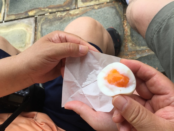 온천수에 삶은 달걀