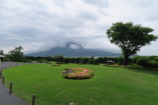 센겐원에서 본 사쿠라지마