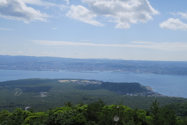 전망대에서 본 가고시마 시내