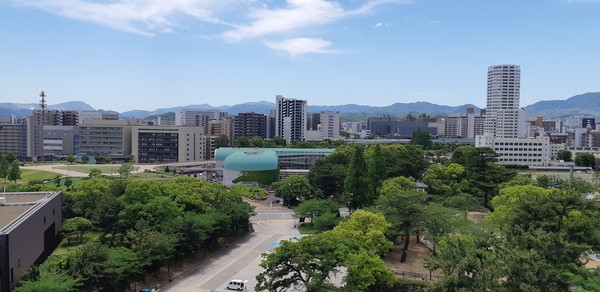 천수각에서 본 고쿠리 시내