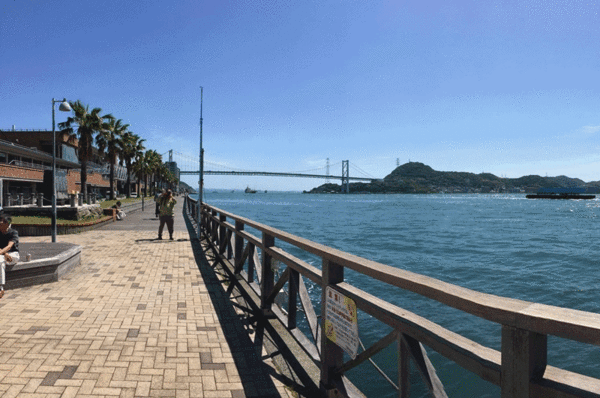 ▲ 시모노세키항에서 본 간몬해협