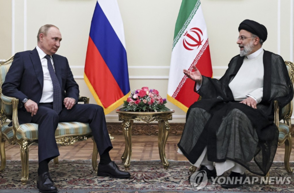 이란 찾은 푸틴 대통령 / 연합