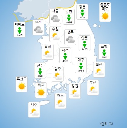내일 날씨] 전국 기상청 일기예보, 8~9일 최대 300㎜ 이상 폭우...중부지방 '8월 장마' < 날씨 < 사회 < 기사본문 -  금강일보