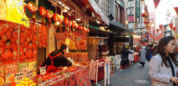 난킨마치의 먹거리 가게들