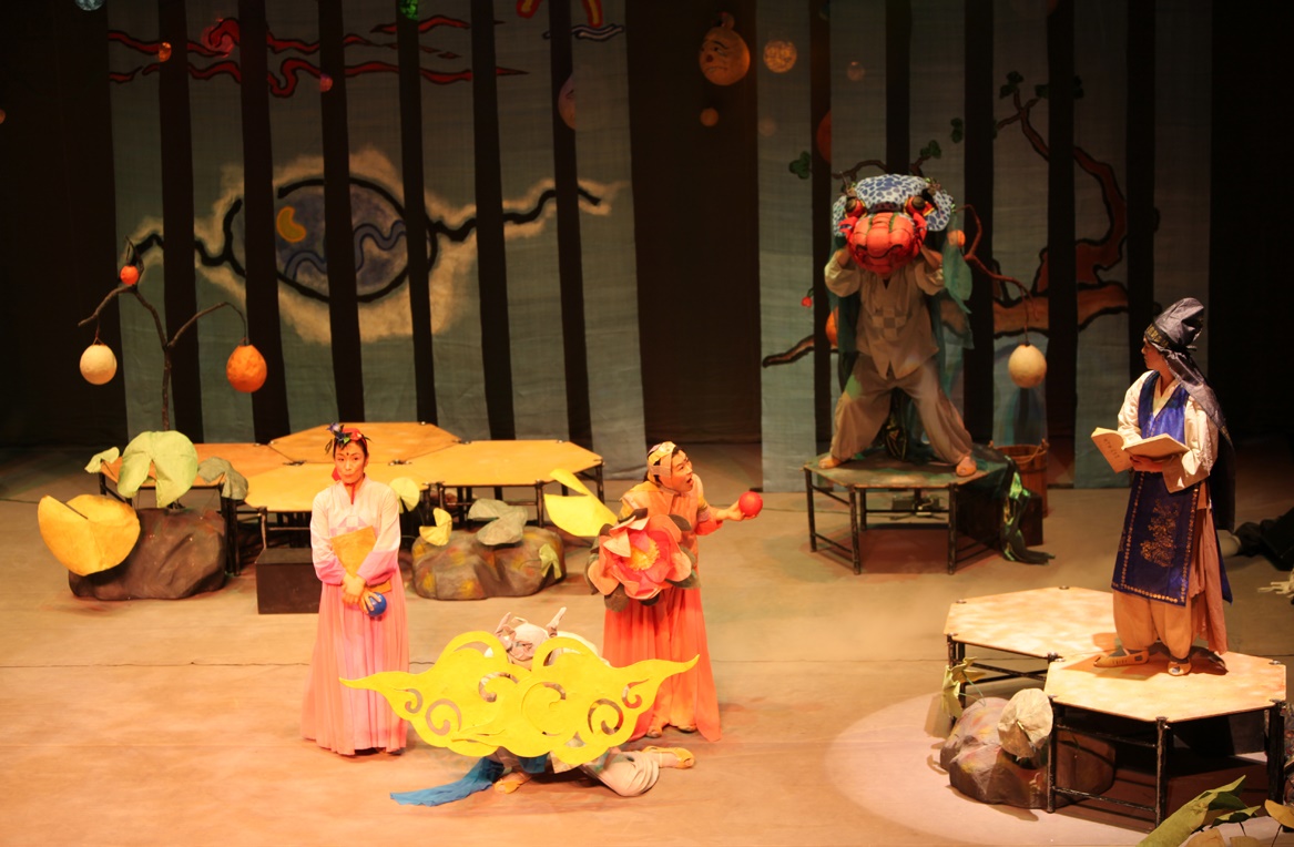 우리 신화를 다룬 연극 '할머니가 들려주는 우리신화'. 우금치 제공