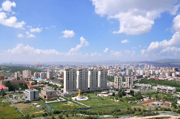 전망대에서 바라본 울란바토르.