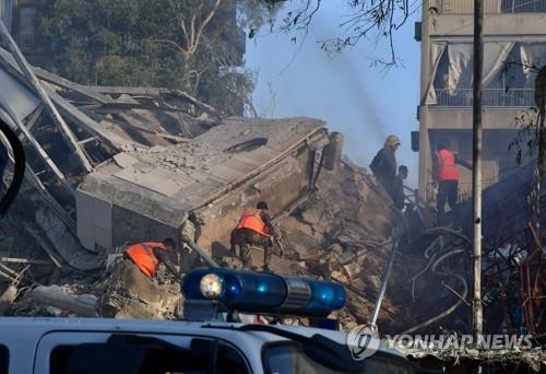 사진= 연합뉴스(폭격으로 파괴된 시리아 주재 이란 영사관)