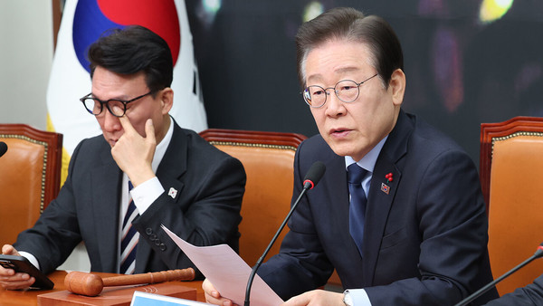 사진= 더불어민주당 이재명 대표가 16일 오전 서울 여의도 국회에서 열린 최고위원회의에서 발언하고 있다. 연합뉴스