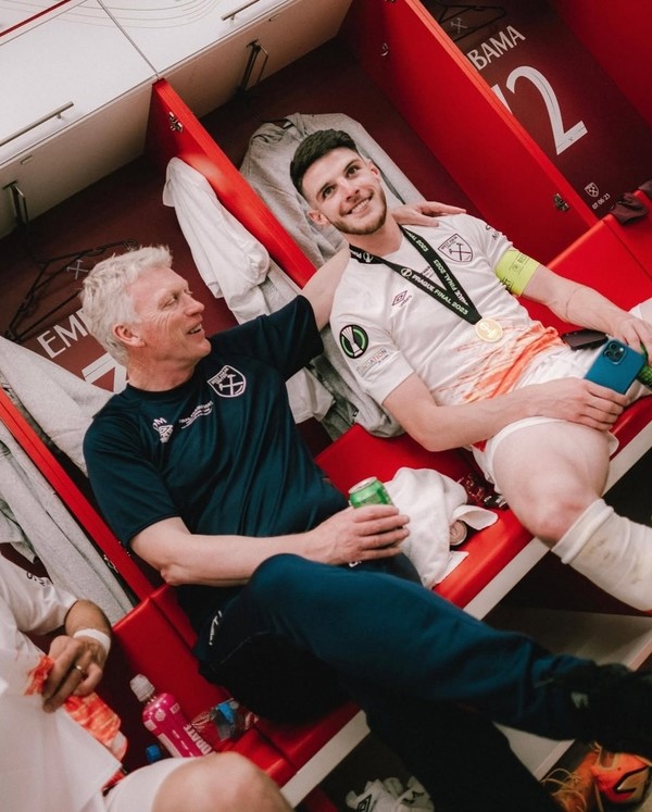 사진= 웨스트햄 시절 모예스. 데클란 라이스 공식 인스타그램