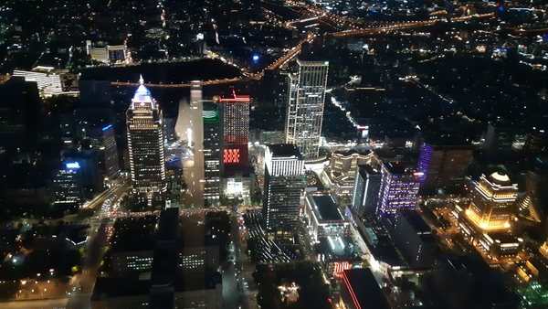 101 타워 전망대에서 바라본 시내 야경