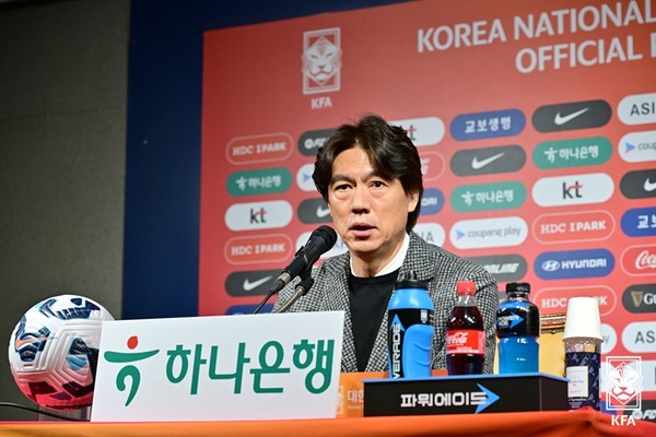 <b>홍명보</b>호, 3월 <b>A매치 명단</b> 발표... '2연승시 본선 진출'