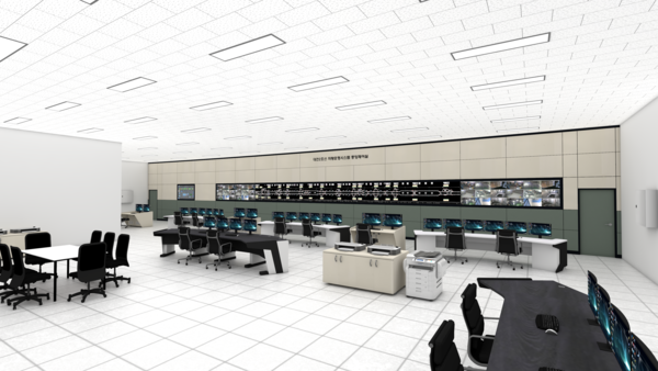 도시철도 2호선 트램 차량운행시스템 중앙제어실. 대전시 제공