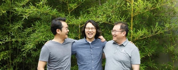 새온을 만든 세 주역 (왼쪽부터) 김진현·정세영·강석범 대표이사. ㈜새온 제공