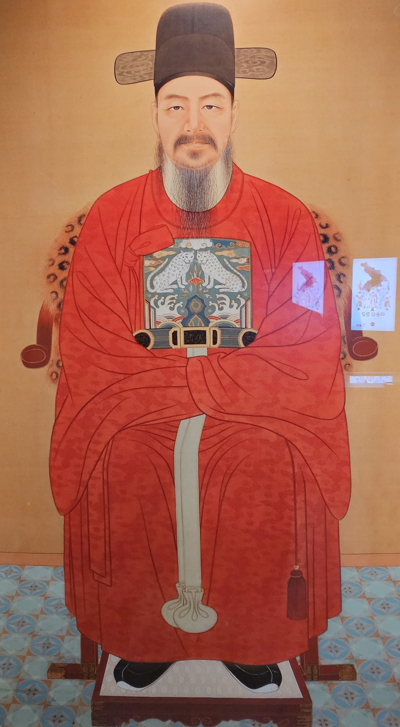 충무공 이순신 기념관에서 촬영한 충무공 이순신 표준영정.