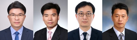 (왼쪽부터) 이종필 대변인, 조일교 문화체육관광국장, 이건호 인재개발원장, 송병훈 공보관. 충남도 제공