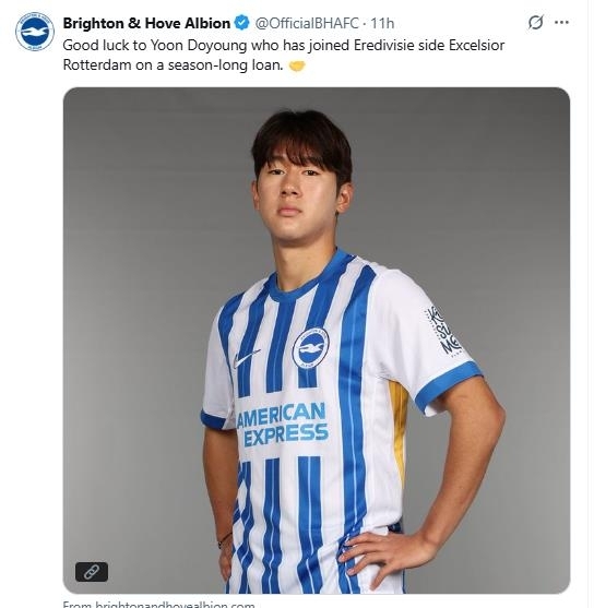 사진=브라이턴 구단 페이스북 캡처