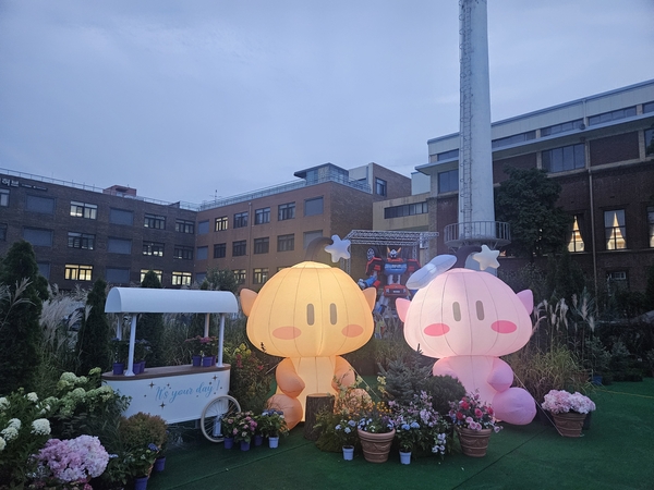 패밀리테마파크 꿈돌이 가든의 야경. 대전문화재단 제공