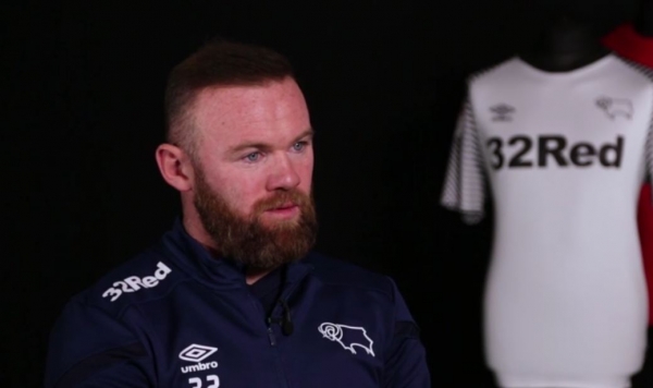 웨인 루니(더비 카운티). 사진 =  더비 카운티 공식 홈페이지 캡처