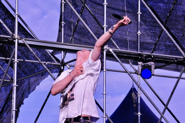 사진= 14일 ‘사운드 플래닛 페스티벌’에서 가수 김재중이 공연하고 있다. 2025.09.14. 박지혜 기자