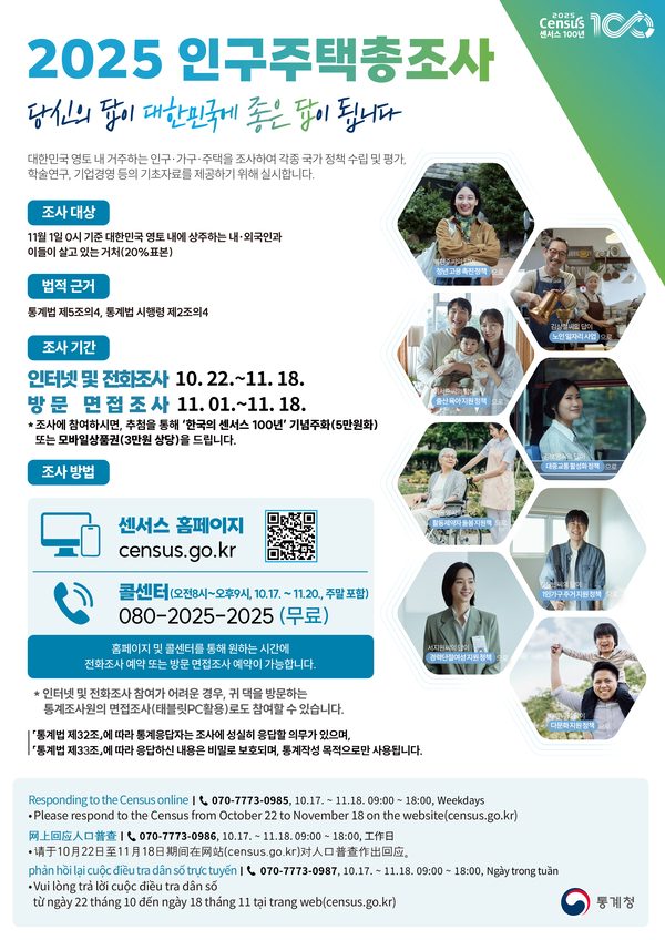 진천군, 2025 <b>인구주택총조사 방문</b> 면접<b>조사</b> 실시