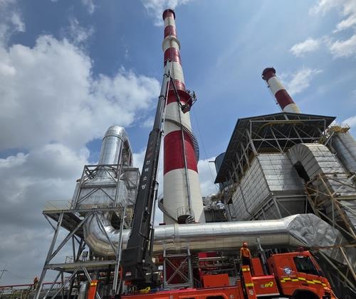 사진=드론 추락 사망 사고가 난 공장. 연합뉴스