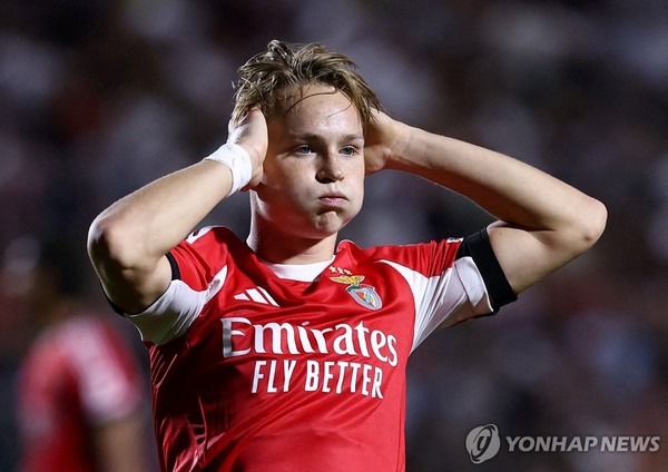 사진=벤피카에서 뛰는 노르웨이 축구대표 안드레아스 시엘데루프. 연합뉴스