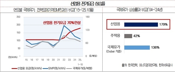 "산업용 전기요금, 연료비 연동 시급" - 뉴스 썸네일 이미지
